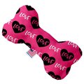 Mirage Pet Products Pink Love 10 in. Stuffing Free Bone Dog Toy 1103-SFTYBN10